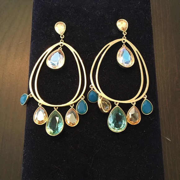 Swarovski Jewelry - Crystal jeweled earrings.